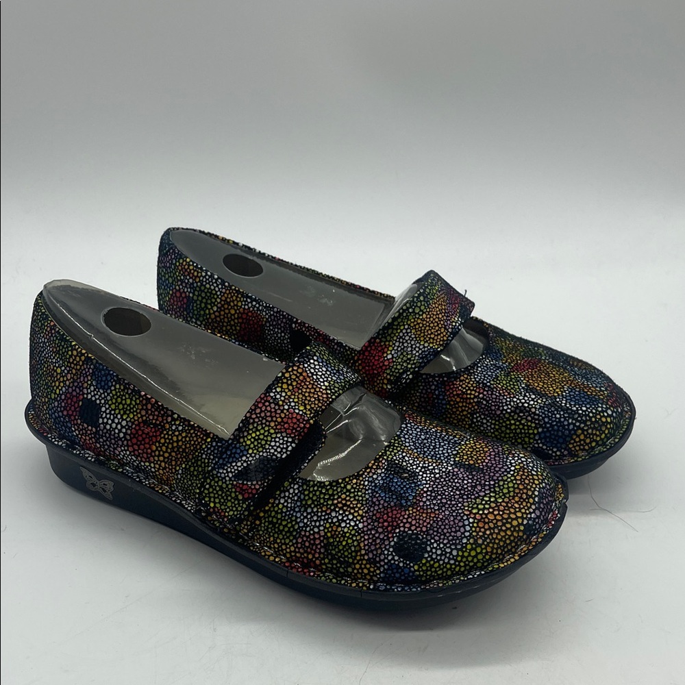 Alegria by Pg lite Womens colorful strap clogs size EU 37 Sz 6.5 US